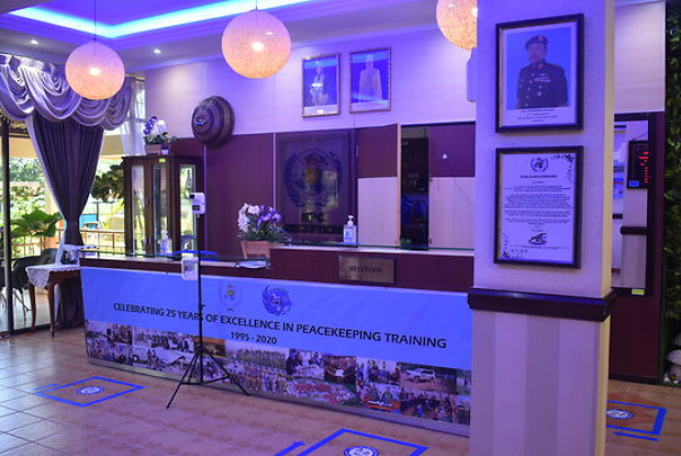 PEACEKEEPER'S INN REGISTRATION COUNTER